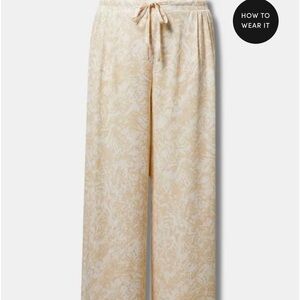 Torrid Cream Wide Leg Pants